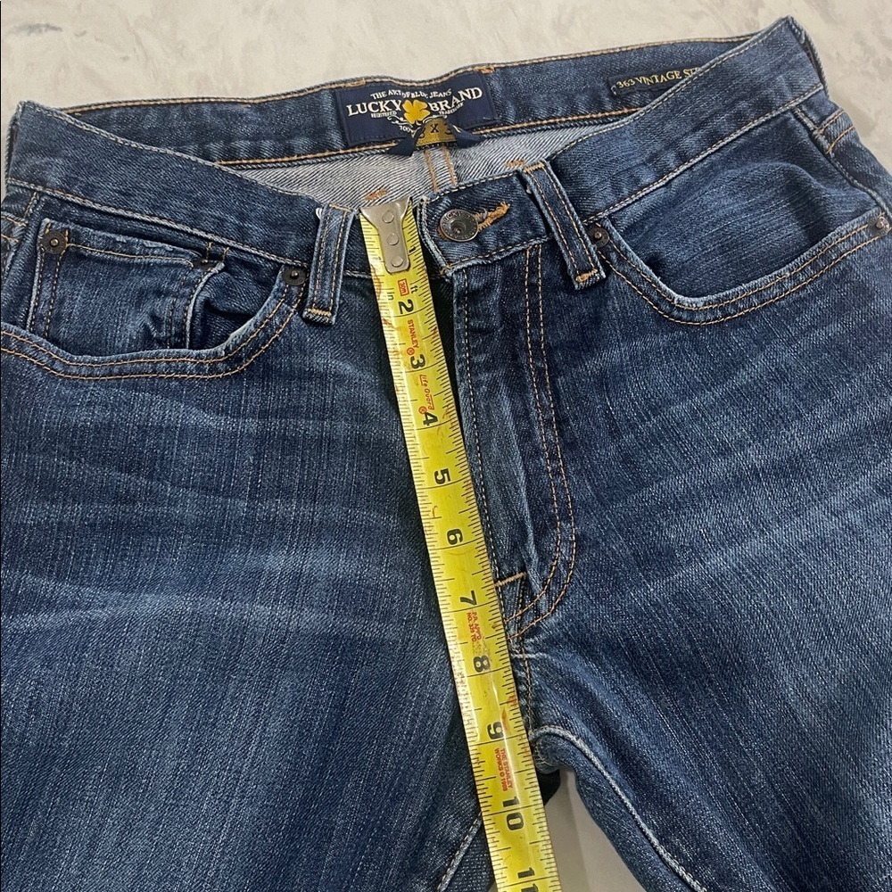 Lucky Brand Jeans Mens 28x32 Blue 363 Vintage Straight Premium Italian Denim - Picture 9 of 15